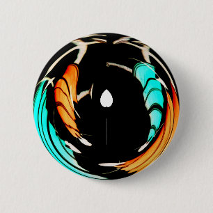 Beautiful African Motif Art Print 2 Inch Round Button