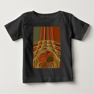 Beautiful African Traditional Golden Brown Motif Baby T-Shirt