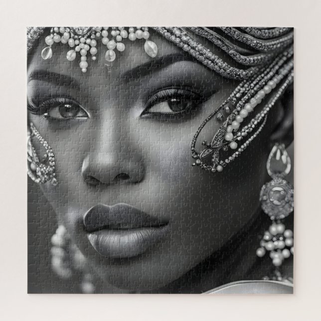 Beautiful African woman Jigsaw Puzzle (Vertical)