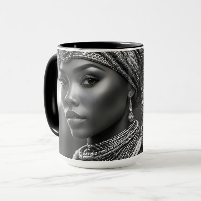 Beautiful African woman Mug (Front Left)