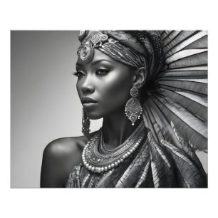 Beautiful African woman Photo Print