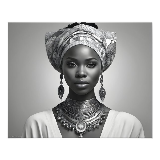 Beautiful African woman Photo Print (Front)