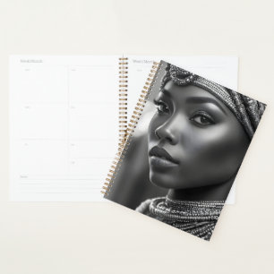 Beautiful African woman Planner