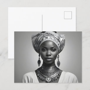 Beautiful African woman Postcard