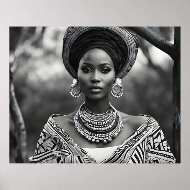Beautiful African woman Poster (Front)