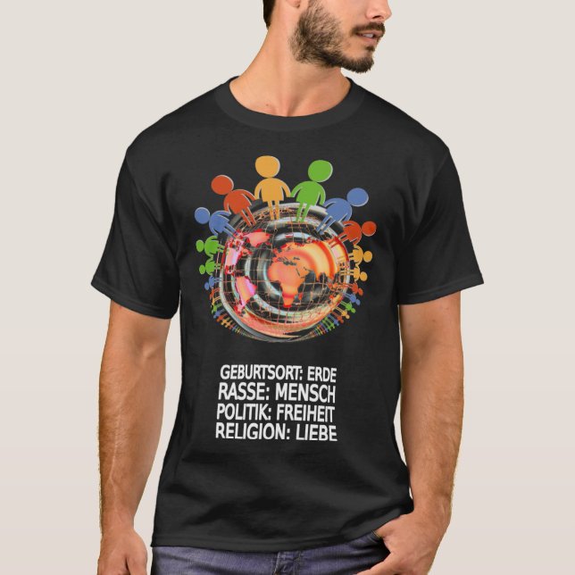 Beautiful against racism T-Shirt (Front)