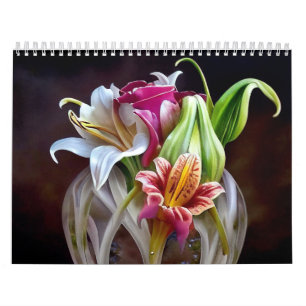 Beautiful AI Flower Images King Protea Lilies Calendar