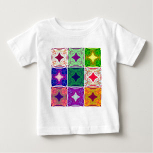 Beautiful Amazing African Chequered  Print pattern Baby T-Shirt