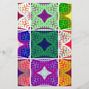 Beautiful Amazing African Chequered Print pattern Stationery