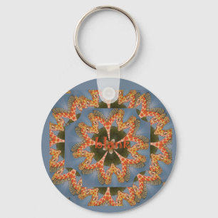 Beautiful amazing African colourful Giraffe blank Keychain