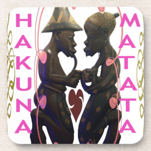 Beautiful  Amazing African Couple: A Romantic Art Coaster