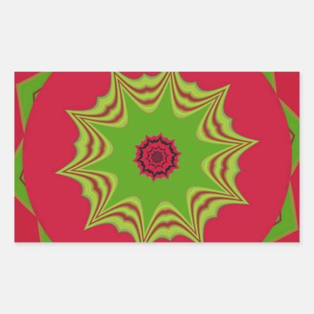 Beautiful amazing  African ethnic tribal red  Art Sticker (Front)