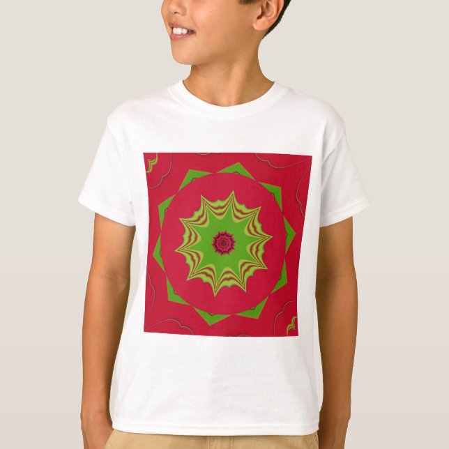 Beautiful amazing  African ethnic tribal red  Art T-Shirt (Front)