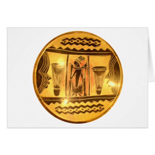 Beautiful amazing African Golden Red Art Print (Front Horizontal)