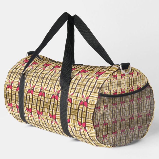 Beautiful Amazing African Tribal Print colourful  Duffle Bag (Right Corner)