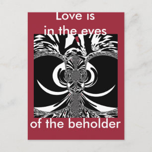  Beautiful amazing African white black Print art Postcard