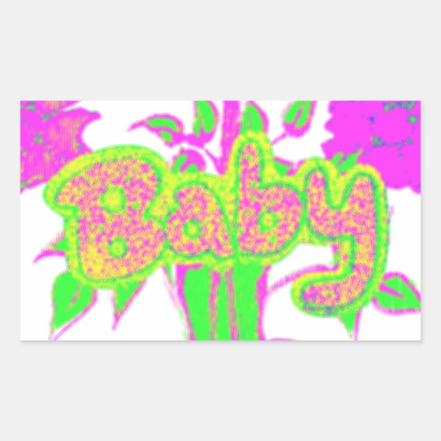 Beautiful Amazing Baby Pink Inspirational Floral  Sticker (Front)