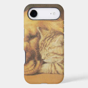 Beautiful Amazing Cat and Dog Cuddling Art Print