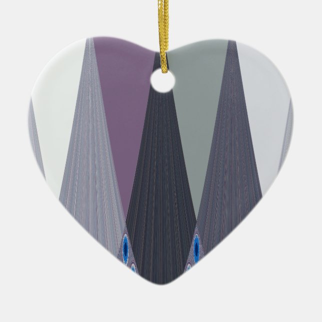 Beautiful Amazing Chevron Design Art Print Ceramic Ornament (Front)