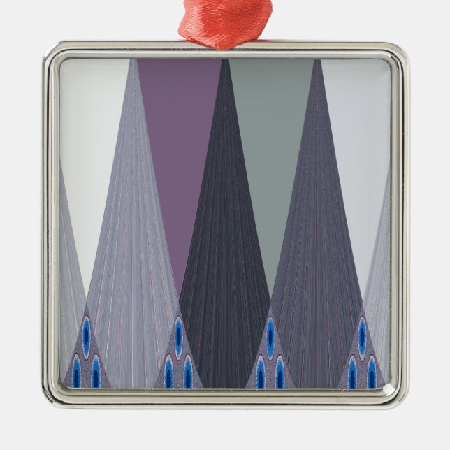 Beautiful Amazing Chevron Design Art Print Metal Ornament (Front)