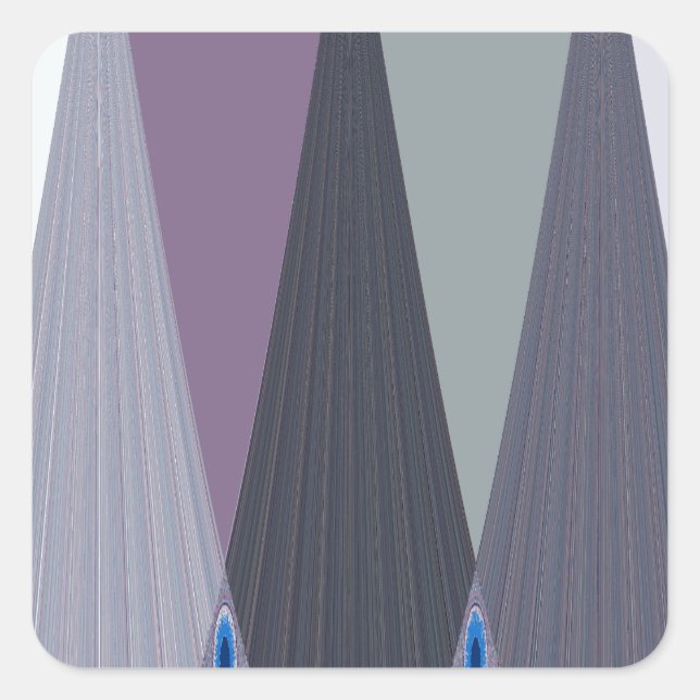 Beautiful Amazing Chevron Design Art Print Square Sticker (Front)