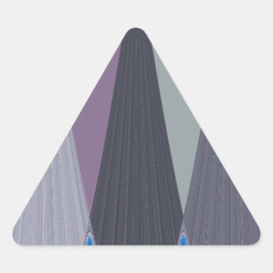 Beautiful Amazing Chevron Design Art Print Triangle Sticker