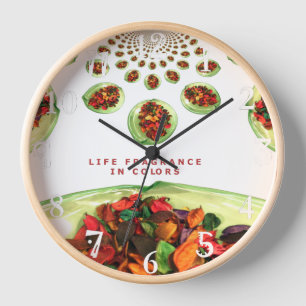 Beautiful amazing colourful rose design clock