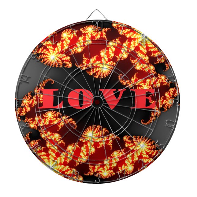 Beautiful amazing  colourful  universe Love text  Dartboard (Front)