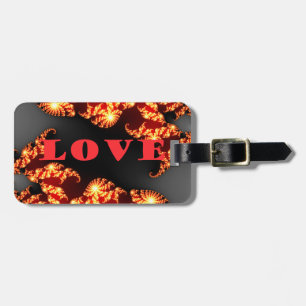 Beautiful amazing  colourful  universe Love text  Luggage Tag