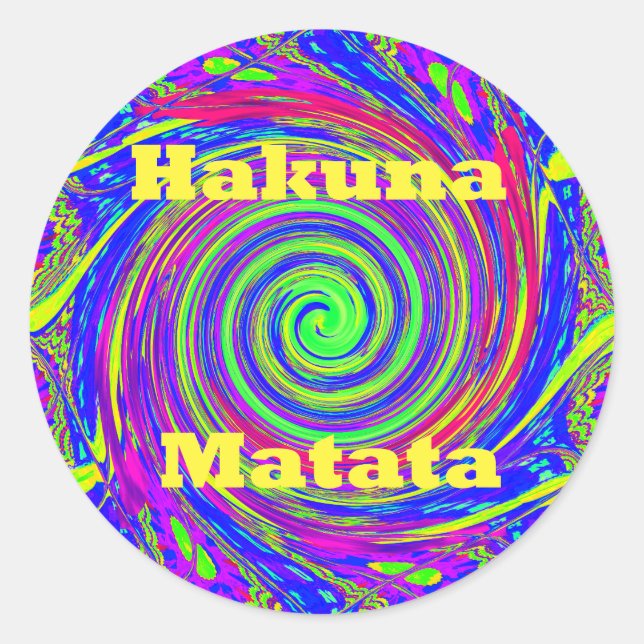 Beautiful Amazing Colourful  Whirl Vector Geometri Classic Round Sticker (Front)
