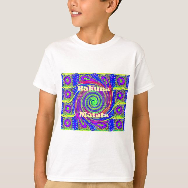 Beautiful Amazing Colourful  Whirl Vector Geometri T-Shirt (Front)