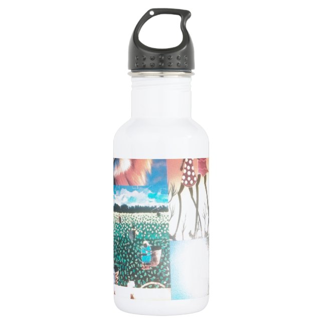 Beautiful amazing customizable Trendy Art Design  532 Ml Water Bottle (Front)