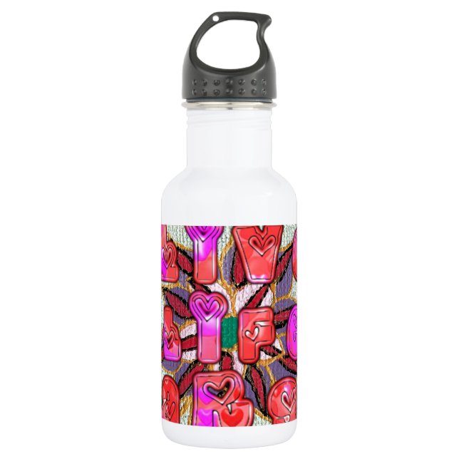 Beautiful amazing customizable Trendy Art Design  532 Ml Water Bottle (Front)