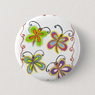 Beautiful amazing Cute Butterfly Art: Perfect Gift 2 Inch Round Button