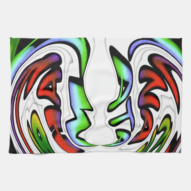 Beautiful Amazing Design Have a Nice Day Colourful Kitchen Towel (Horizontal)