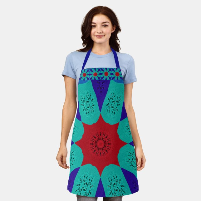 Beautiful Amazing Egyptian  Feminine Design Colour Apron (Worn)