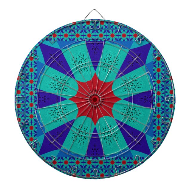 Beautiful Amazing Egyptian  Feminine Design Colour Dartboard (Front)