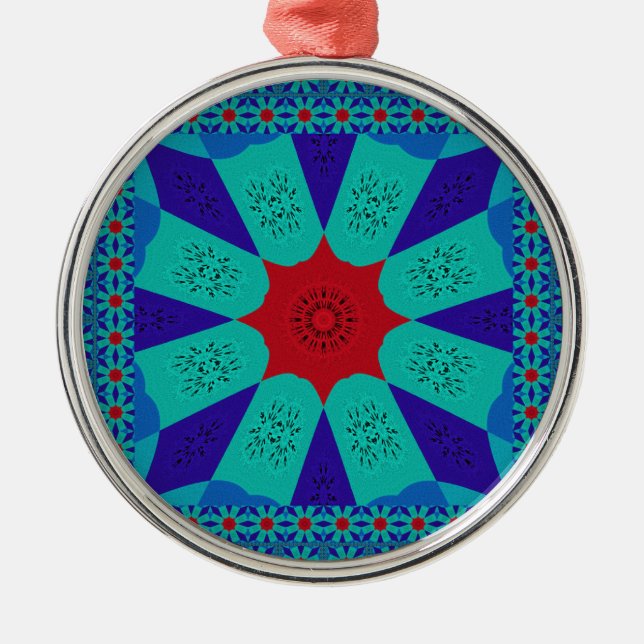 Beautiful Amazing Egyptian  Feminine Design Colour Metal Ornament (Front)