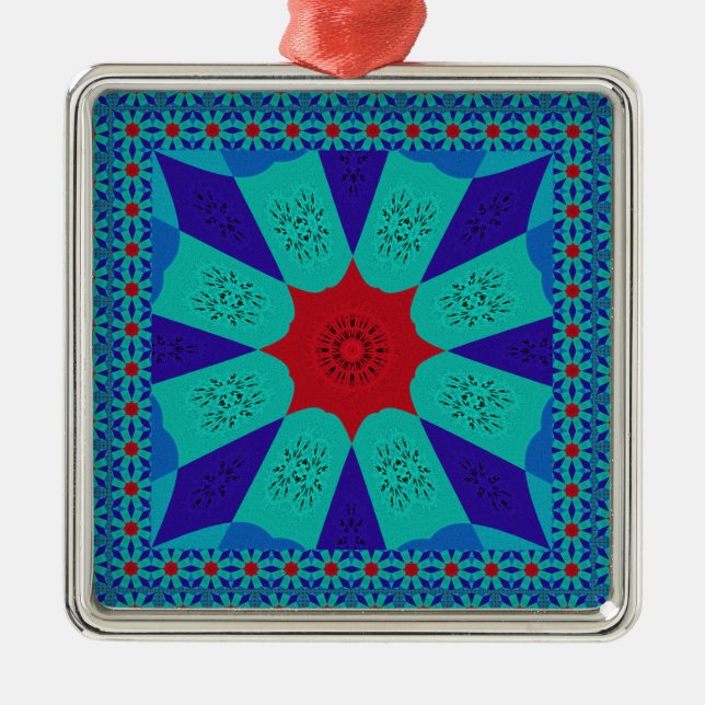 Beautiful Amazing Egyptian  Feminine Design Colour Metal Ornament (Front)