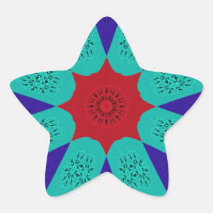 Beautiful Amazing Egyptian Feminine Design Colour Star Sticker