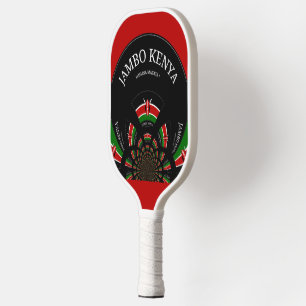 Beautiful Amazing Fun Kenya Stylish Flag  Pickleball Paddle