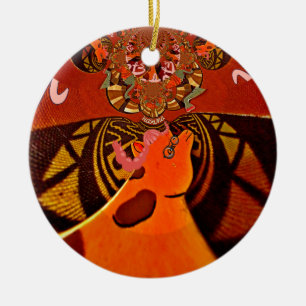 Beautiful Amazing Giraffe love safari animals Ceramic Ornament