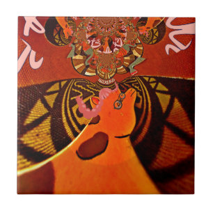 Beautiful Amazing Giraffe love safari animals Tile