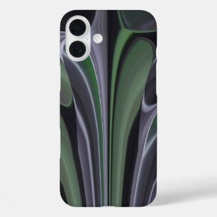 Beautiful Amazing Green Aurora Texture Art Design iPhone 16 Plus Case