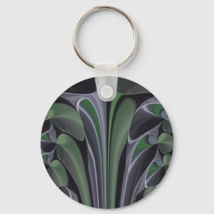 Beautiful Amazing Green Aurora Texture Art Design Keychain