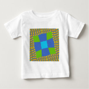 Beautiful Amazing Green Blue Cyan Art Print Design Baby T-Shirt