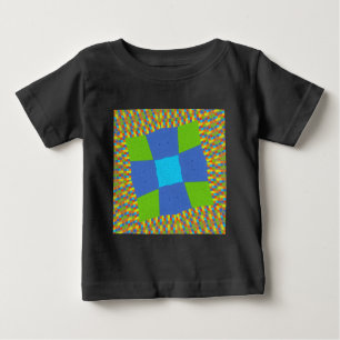 Beautiful Amazing Green Blue Cyan Art Print Design Baby T-Shirt