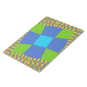 Beautiful Amazing Green Blue Cyan Art Print Design Notepad