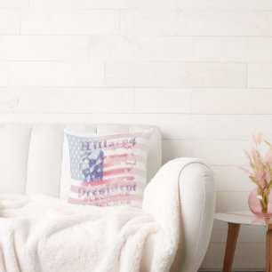 Beautiful Amazing Hillary 4 USA President latest Throw Pillow