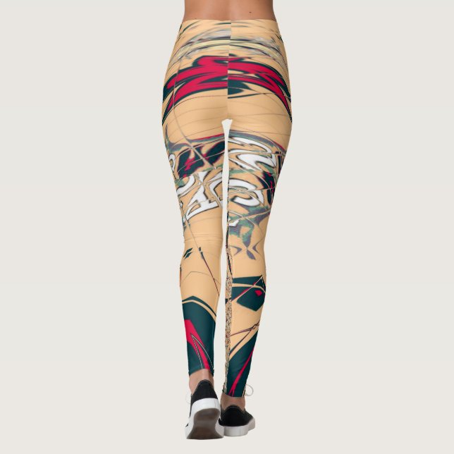 Beautiful amazing latest elegant casual walk edgy leggings (Back)